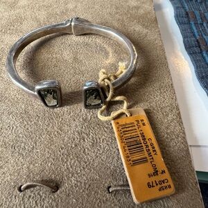 UNO de 50 Silver Bracelet with Grey Swarovski Crystals-new